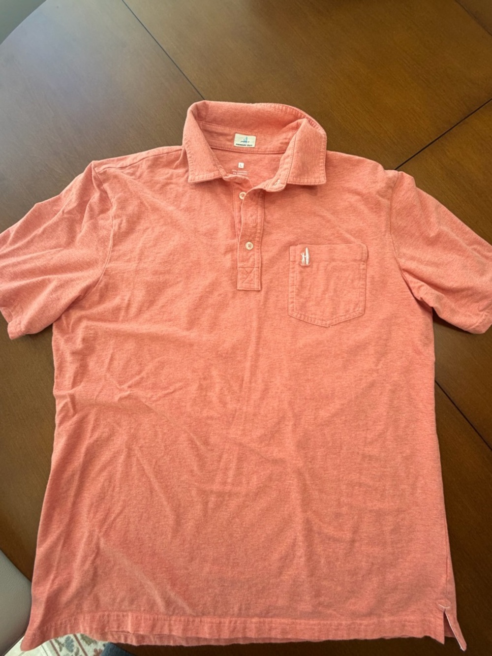 Johnnie-O Heathered Hangin' Out Polo Size: L Color: coral